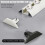 Rail de plafond en aluminium pour rideaux, blanc, 150 cm 5