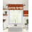 Fall Valance Maple Pumpkin Buffalo Check Brown Orange 54x18 2