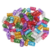 Hair Beads for Dreadlocks Tube Braiding Jewelry 100 Pieces