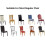 Stretch-Spandex-Esszimmerstuhlhussen, 6er-Packung, Parsons 6