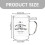 Mug à café en verre avec anse, 500 ml (17 oz). 3
