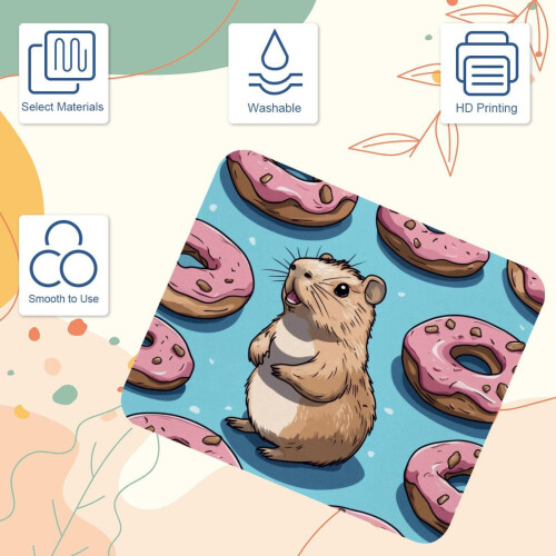 Ποντίκι Capybara Donut 21x25cm με αντιολισθητική βάση από καουτσούκ 2