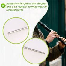 34Pcs/Set Clarinet Repair Parts Screws + Clarinet Shaft Rod Kit DIY Tool Woodwind Instrument Accessories