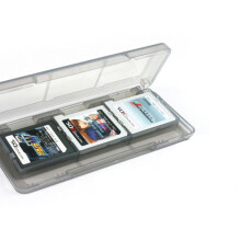 Clear 6 in 1 Game Card Storage Case Cartridge Box for 3DS XL LL NDS