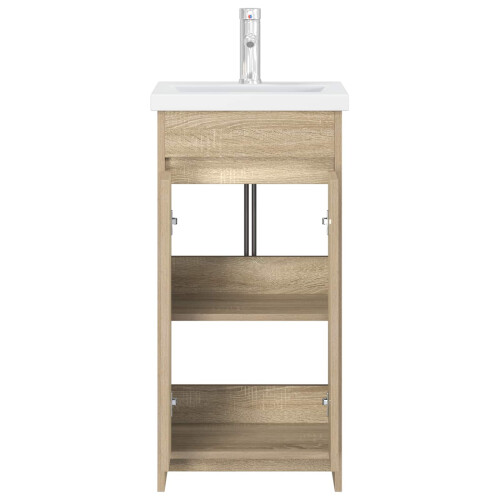 VidaXL vidaXL Badezimmerschrank mit Waschbecken Sonoma-Eiche 2