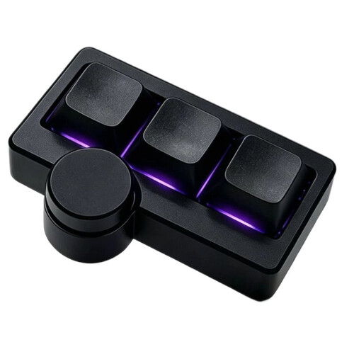 Hot-Swappable  Gaming Keyboard RGB Type-C Wired Portable Multi-Combination/Multimedia Game   Black