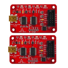 2 Stück Bus Pirate V3.6 Universelles Serielles Schnittstellenmodul Entwicklungsboard