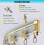 Rail de rideau flexible en forme de L/U, fixation murale, 8,2 m (27 pi) 4