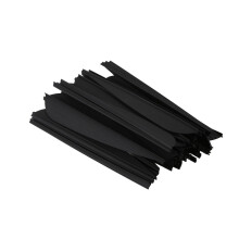 Arrows Vanes 4 Tum Plastic Feather Fletching för DIY Archery Arrows 50 Pack (Svart)