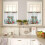Ensemble de rideaux de cuisine de Noël style ferme 3 pièces 24 6