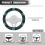 Boho Turtle Steering Wheel Cover Women 1 Pack 6