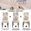Stretch-Stuhlhussen Parsons mit Blumenmuster, 6er-Pack 6