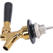 Draft Beer Faucet Beer Tap Rostfritt Stål Mässing Icke Justerbar Ölkran för Barer Restauranger Hotell