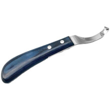 Hoof Knife, Horseshoe Trimming Tool, Single-Edged Right-Handed Hoof Knife, Wooden Handle Hoof Knife