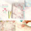 Organiseur de documents extensible A4 à motif floral (3 pièces) 6