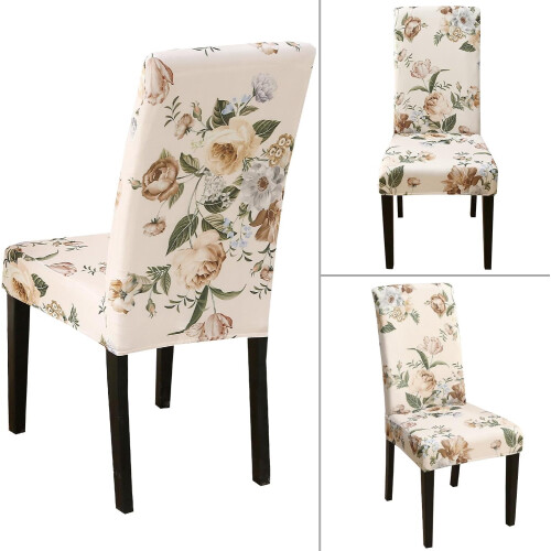 Stretch-Stuhlhussen Parsons mit Blumenmuster, 6er-Pack 2