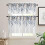 Ensemble de rideaux de cuisine de Noël en eucalyptus bleu, 3 pièces 3