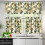 Ensemble de rideaux de cuisine Lemon Tree avec passe-tringle 24 pouces 3