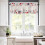Red and Blue Star 4th of July Kitchen Curtains Set Rustic 3