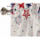 Red and Blue Star 4th of July Kitchen Curtains Set Rustic 5