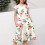 Mädchenkleid mit Blumenmuster, Volantärmeln und 4