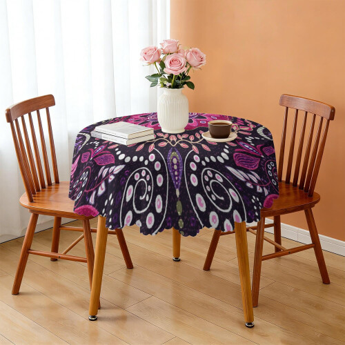 Nappe ronde à motif cachemire 152 cm 2