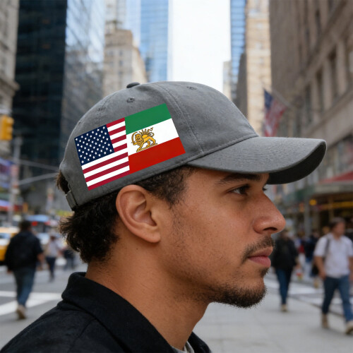 Iran Flag Print Baseball Cap Adjustable Sun Protection Hat 2