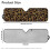 Leopard Print Windshield Sun Shade for Jeep Wrangler JL and 7