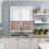 Brown Coffee Kitchen Curtains and Valances Set Rustic 6