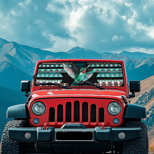 Foldable Windshield Sun Shade for Jeep Wrangler JL/JLU and 2