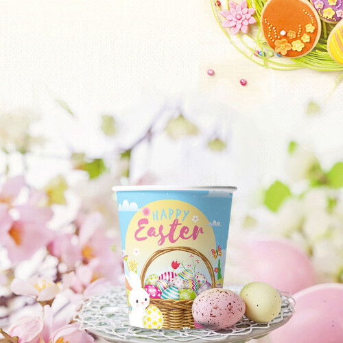 Easter Bunny Paper Cups Disposable 10 pcs 1