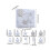 Velvet Christmas Balls White 24 PCS Shatterproof Tree 3