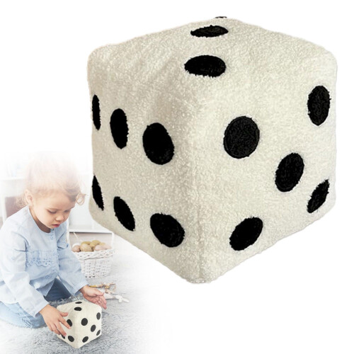 Plush Dice Pillow Soft Stuffed Cube Cushion 1 pc 1