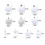 Velvet Christmas Balls White 24 PCS Shatterproof Tree 6