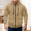 Men's Lightweight Puffer Jacket Khaki XL 2