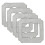 Flexible Mopping Pads for ECOVACS WINBOT MINI 4 Pack 3