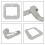 Flexible Mopping Pads for ECOVACS WINBOT MINI 4 Pack 4