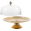 Glass Cake Stand Covered 10 Inch Diameter 6