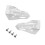 Motorcycle Hand Guards White Universal Fit 2