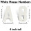 White Metal House Numbers for Exterior Use 2