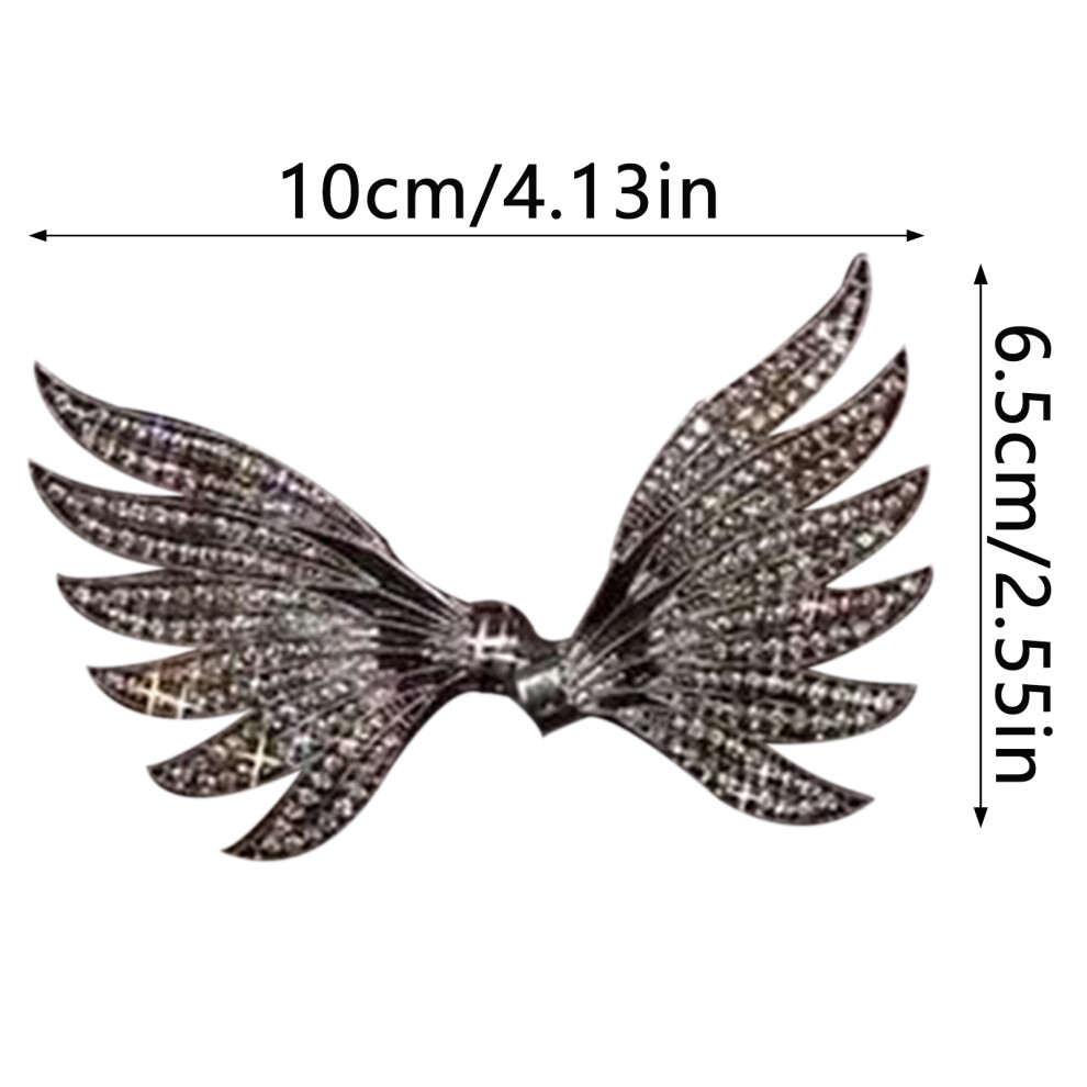 Hue-Grain Bridal Hair Roller Clip - Black Wing Bun Pin (50 Chars)