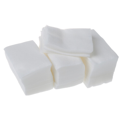 320pcs Lady White Nail Polish Remover Rectangular Face Cleaning Cotton Pads