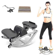 Rock Stepper, U-Shaped Rock Stepper Machine with LCD Monitor & Resistance Bands