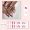 Faux ongles à pression dégradés violets (24 pièces) 2