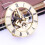 86mm Quartz Clock Movement with Roman Numerals Gold 3