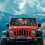 Floral Mushroom Windshield Sunshade for Jeep Wrangler 3