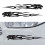 Flame Totem Sticker PET Reflective Car Motorcycle Decal 3