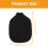 Wear-Resistant Table Tennis Paddle Storage Pouch Black 2