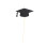 Cake Topper Graduation Doctoral Hat Black 48 pcs 4