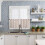 Farm Rooster Kitchen Curtains Set Pink Floral Rustic Tier 6